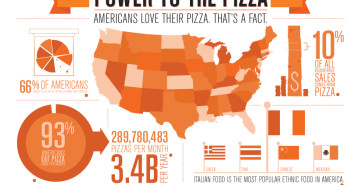 American Facts Pizza Infographic