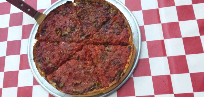 My Pie's Sausage and Mushroom Deep Dish Pizza