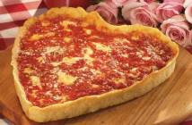 Heart-Shaped Pizza at Lou Malnati's